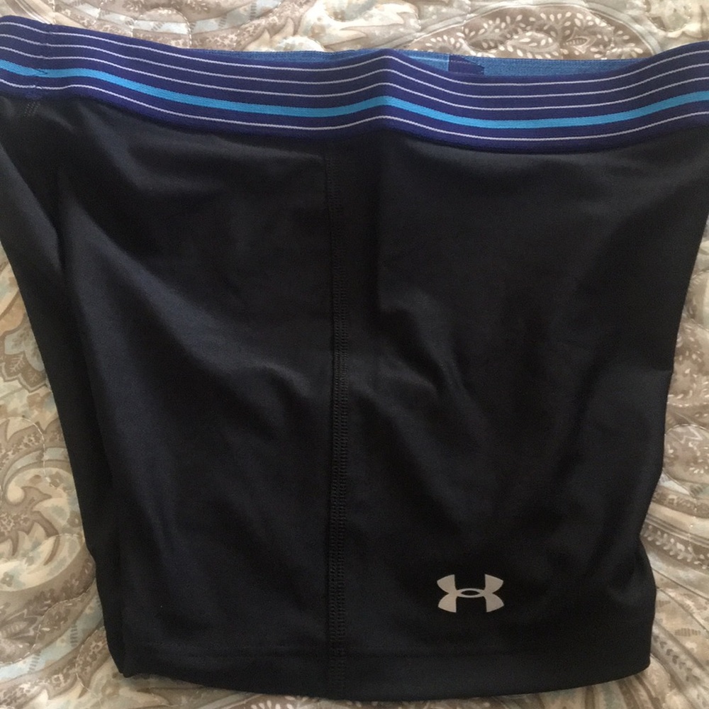 Black Under Armour compression shorts